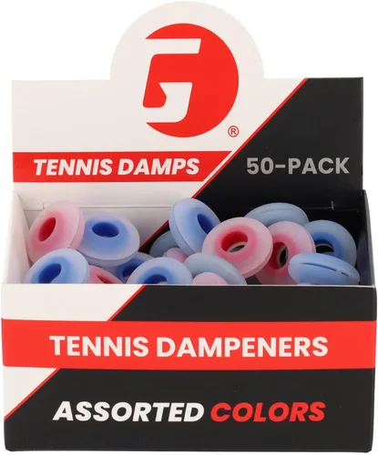 Vista 9 de GAMMA Shockbuster Ring and ButtonTennis Racket Dampeners, Easy-to-Install Tennis Dampener with Zorbicon Gel Technology Minimizes Vibration During