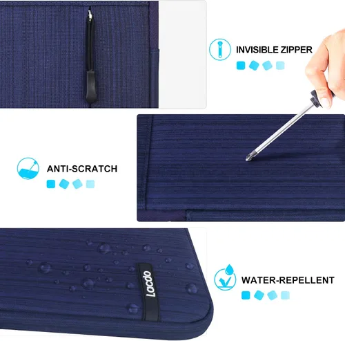 Vista 5 de Lacdo Funda para iPad mini 7, estuche para iPad mini 7 (A17 Pro)/6/5/4/3/2, Samsung Galaxy Tab A7 Lite de 8,7" / Galaxy Tab A de 8,0", funda Azul