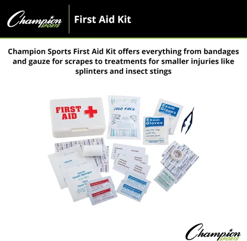 Vista 4 de Champion Sports Kit de primeros auxilios (blanco)