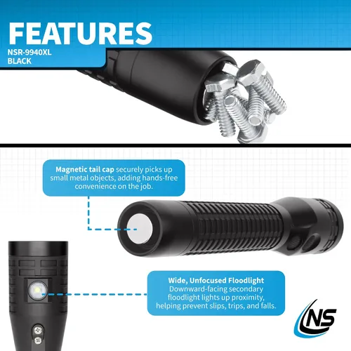Vista 4 de Nightstick NSR-9940XL Xtreme Lumens Multifunción Deber/Tamaño Personal Recargable Doble Luz