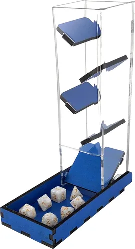 Vista 2 de C4Labs Torre de dados alta de 10 ″ y bandeja básica - Serie Chroma - Azul