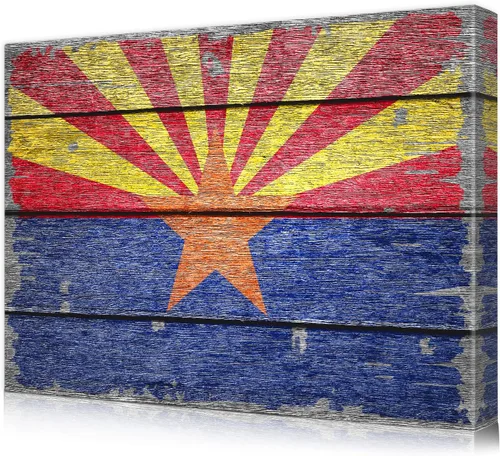 Vista 9 de DECORARTS - Arte de pared enmarcado con bandera de los Estados Unidos. Impresiones giclée en lienzo para decoración de pared. Total