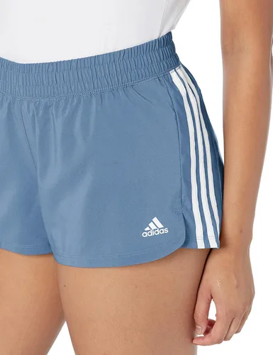 Vista 3 de adidas Pacer - Pantalones cortos tejidos de 3 rayas para mujer