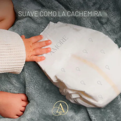 Vista 10 de Pampers Amore, tamaño 0 (hasta 10 libras), 76 unidades, nuestro mejor pañal, hipoalergénico y sin fragancia, hasta 100% a prueba de fugas, suave