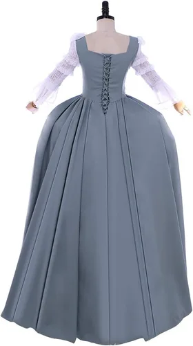 Vista 5 de Outlander - Vestido de boda bordado de Claire Fraser para mujer, vestido de fiesta