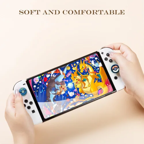 Vista 5 de PERFECTSIGHT Tapas de agarre para el pulgar, bonita tapa de joystick para Nintendo SwitchSwitch LiteSwitch OLED, 4 piezas de cubierta de botón