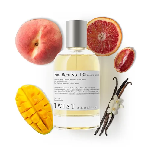 Vista 41 de Twist - Addicted No. 3 - Eau De Parfum inspirado en Y. Black Opium, Perfume de larga duración para mujer, Ámbar y Vainilla, Vegano, Ingredientes