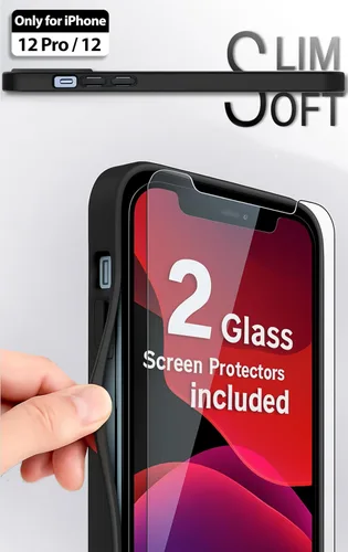 Vista 7 de VIROMO Estuche espejo irrompible para iPhone 12 / iPhone 12 Pro con 2 protectores de pantalla, cubierta de maquillaje reflectante resistente a