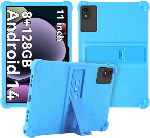 Vista 13 de Funda para tablet ApoloSign EP1095T/ApoloMedia EP1095T de 11 pulgadas, funda protectora de silicona suave, apta para niños, cubierta de tableta