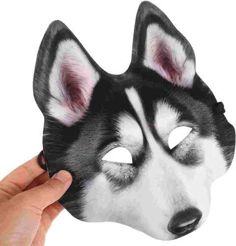 Vista 9 de 1 máscara de perro de Halloween para Pascua, Halloween, Navidad, carnaval, cosplay, accesorios