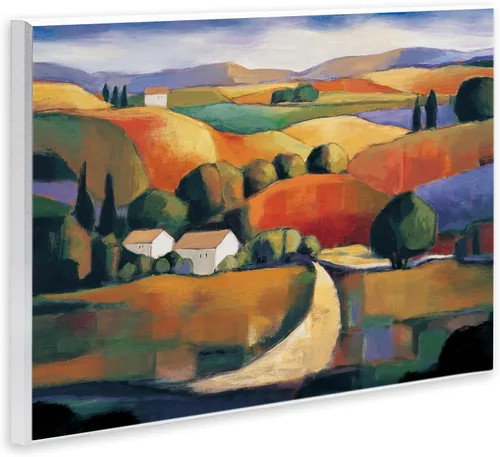 Vista 2 de Modern Rolling Hills, 10 x 15 Inch Mounted Print on Wall Plaque
