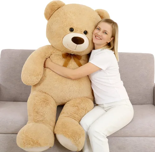 Vista 13 de MorisMos Oso de Peluche Gigante Animal de Peluche 3 pies, 36 pulgadas, Oso de Peluche Grande para Decoración de Baby Shower, Animal de Peluche