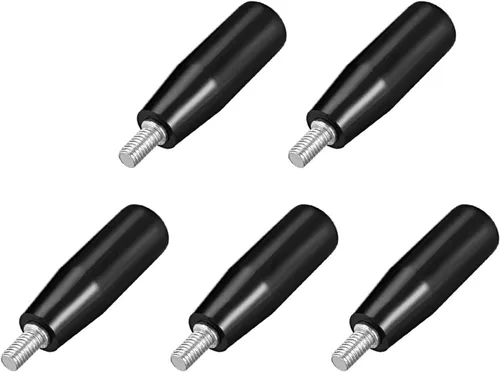 Vista 6 de TA-VIGOR Mango giratorio macho M8 x 2.480 in, rosca tornillo perilla con mango giratorio de baquelita de plástico para accesorios de torno eléctrico