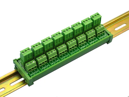 Vista 4 de Electronics-Salon Módulo de distribución de bloque de terminales de tornillo de 8 x 3 posiciones 10A/300 V enchufable para montaje en carril DIN