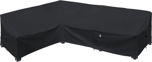 Vista 22 de Funda de Sofá Seccional de Servicio Pesado para Exteriores, Fundas Impermeables 600D para Sofá Seccional de Patio, Funda para Muebles de Jardín