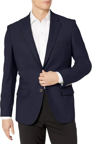Vista 5 de Amazon Essentials Men's Long-Sleeve Classic Button-Front Stretch Blazer Negro