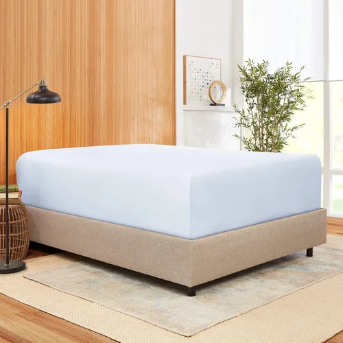 Vista 12 de 100 % algodón natural de 400 hilos, 1 pieza con bolsillo profundo de 21 pulgadas y 2 fundas de almohada, juego de sábanas de 3 piezas