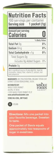 Vista 2 de 365 by Whole Foods Market, Paquetes de extracto de stevia, 100