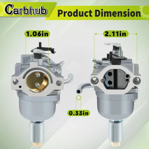 Vista 4 de Carbhub 594593 Repuesto de carburador para 594593 591731 796109 796078 590400 31H777 Carburador 14.5HP - 21HP con 797008 677014 697634 697153 Filtro