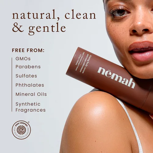 Vista 5 de Nemah Loción corporal reafirmante, loción reafirmante y tensora de la piel, crema corporal sin grasa, ligera de absorción rápida, extracto de avena