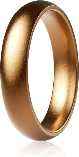 Vista 29 de ThunderFit Anillos de aniversario de silicona para mujer, 5.5 mm de ancho, 2 mm de grosor, bandas de goma de boda, paquete múltiple variado 1-12