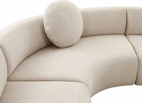Vista 5 de TOV Furniture Broohah - Seccional de microespiga beige