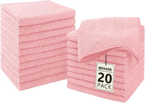 Vista 9 de UNIMADE Paquete de 100 toallas faciales a granel, paños de lavado altamente Blanco