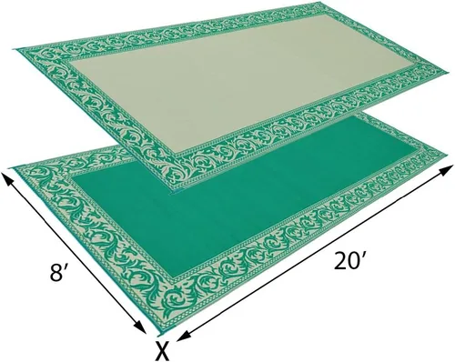 Vista 2 de Stylish Camping - Alfombrilla clásica reversible