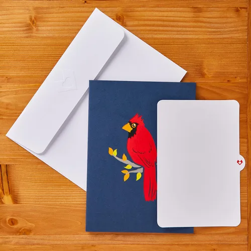 Vista 7 de Lovepop Tarjeta Desplegable Diaria para Ella y Él - Tarjetas de Felicitación 3D Pensando en Ti para Niños, Niñas, Hombres, Mujeres - 5" x 7" Cardenal