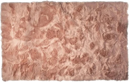 Vista 13 de Luxe - Alfombra Hudson de piel sintética con pelo suave y esponjoso, lavable a máquina, con respaldo antideslizante, alfombra de área libre de Negro