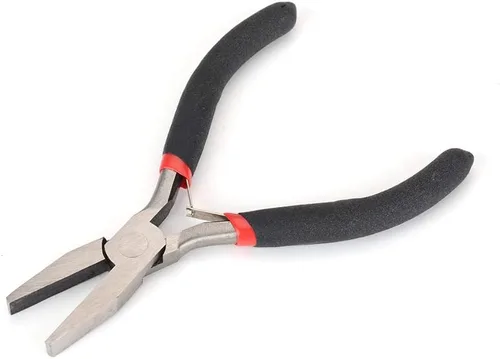 Vista 3 de FLZOSPER Mini alicates de nariz doblados, 4.5 pulgadas CR-V Multifunción Alicates de corte a ras de alambre de precisión Stripper Herramienta