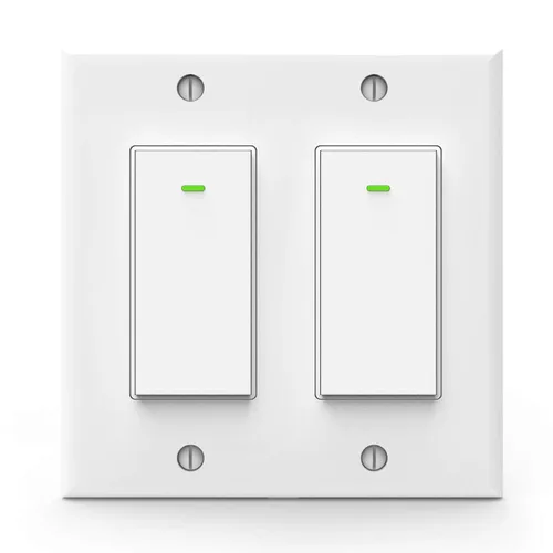 Vista 8 de Interruptor inteligente WiFi de pared, interruptor de luz de pared, compatible con Alexa y Google Home