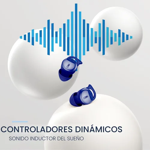 Vista 5 de Audífonos invisibles para dormir, pequeños y cómodos, con bloqueo de ruido, auriculares inalámbricos Bluetooth 5.3, audífonos intraurales