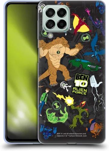 Vista 9 de Head Case Designs Officially Licensed Ben 10: Alien Force Ben's Jacket Graphics Gel Case [Military Grade Protection] Compatible with Samsung Galaxy
