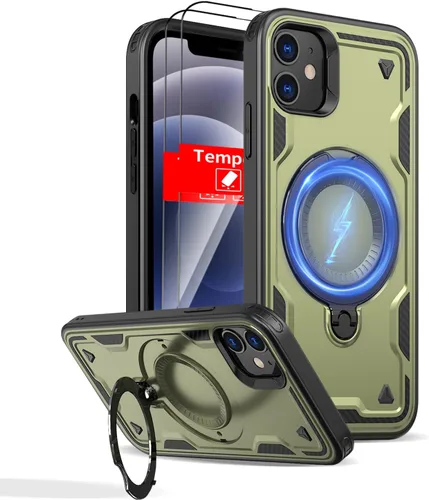 Vista 83 de Funda magnética para Google Pixel 9A compatible con cargador inalámbrico MagSafe, para Pixel 9A, funda de teléfono integrada de 360 °, con 2