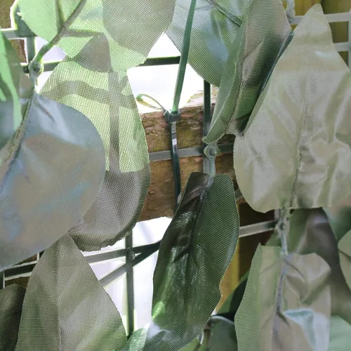 Vista 6 de Cerca de privacidad artificial para plantas de seto topiario artificial, valla artificial para jardín, valla decorativa, antifuerte, verde claro 807