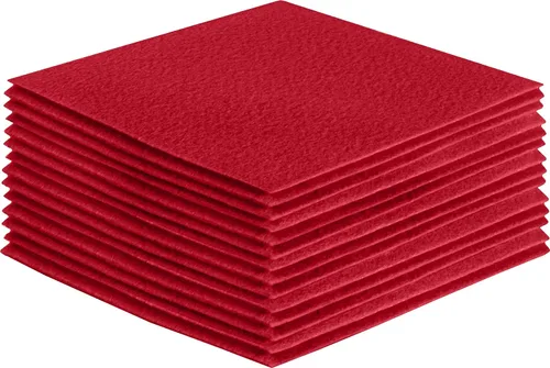 Vista 115 de FabricLA Hojas de fieltro acrílico para manualidades, cuadrados de fieltro precortados suaves de 4 x 4 pulgadas (3.9 in x 3.9 in), utiliza hojas