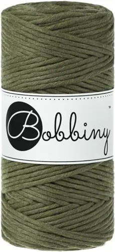 Vista 13 de Bobbiny Cordón regular de macramé de una sola capa de 0.118 pulgadas (azul), 108 yds/330 pies (100% algodón reciclado)