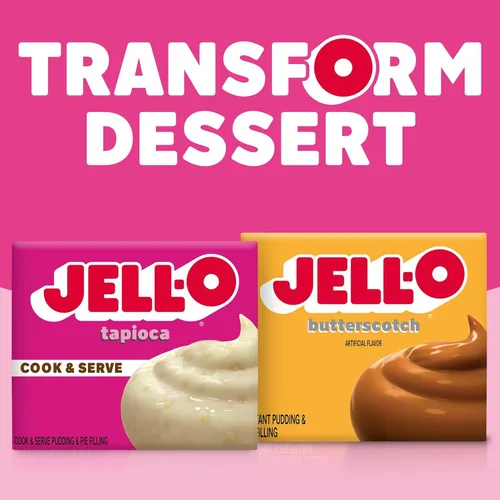 Vista 4 de Jell-O Cocine y sirva pudín sin grasa y relleno de pastel, tapioca, 3
