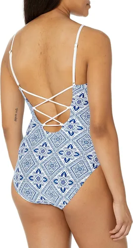 Vista 2 de Strappy Mio Traje de baño de una pieza, Azul