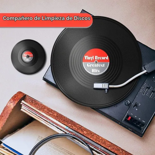 Vista 3 de Douk Audio Record Clean Label Saver Album LP Protector de limpieza de vinilo impermeable Cuidado de la abrazadera (negro)