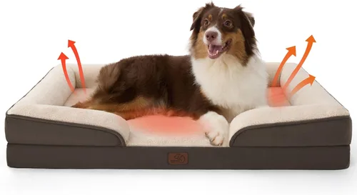 Vista 93 de Bedsure - Cama para gatos de interior, sofá cama lavable para perros muy pequeños, espuma de soporte con funda extraíble y lavable, forro Gris