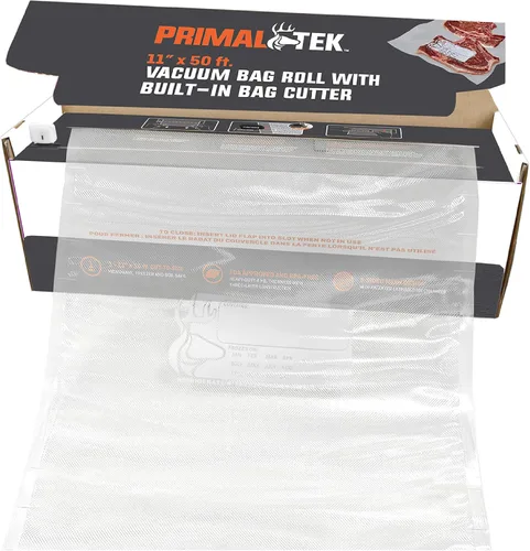 Vista 8 de Rollo de bolsa de vacío de 8 pulgadas x 50 pies con cortador de bolsas integrado, fácil de usar para conservación de alimentos, apto