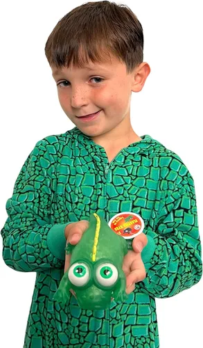 Vista 2 de WARM FUZZY Toys Full Case (12) animales flotantes de cocodrilo esponjoso Divertido juguete sensorial ideal para recuerdos de fiesta, caja