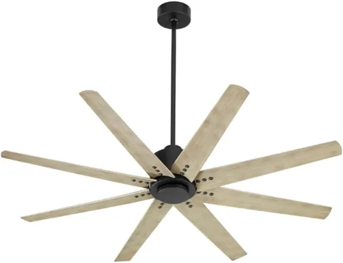 Vista 14 de LUZAIRE DESIGN Oxygen 3-108-6 I Fleet - Ventilador de techo moderno de 8 aspas de 72 pulgadas con control de pared, motor reversible de seis Latón