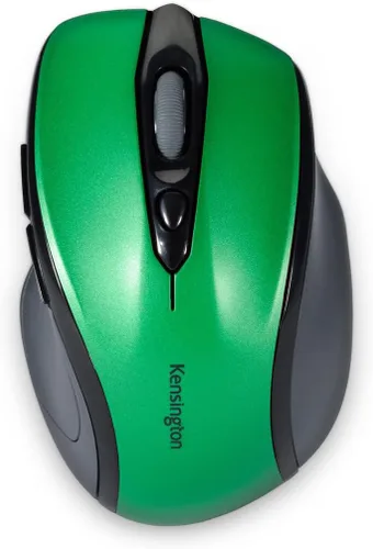 Vista 3 de Kensington Mouse inalámbrico Pro Fit de tamaño medio, verde esmeralda (K72424AM) Comfortable mid-size grip, wireless connection, reliable everyday