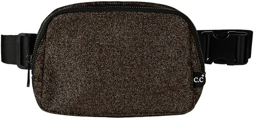 Vista 40 de C.C Bolsa de cintura para mujeres – Riñonera acolchada cruzada para el cuerpo con correa ajustable, idea de regalo de moda, Ajuste regular
