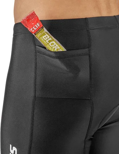 Vista 8 de SLS3 Pantalones cortos de triatlón para hombre – Tri Shorts para hombre – 2 bolsillos FRT – Diseñado por atletas para carreras