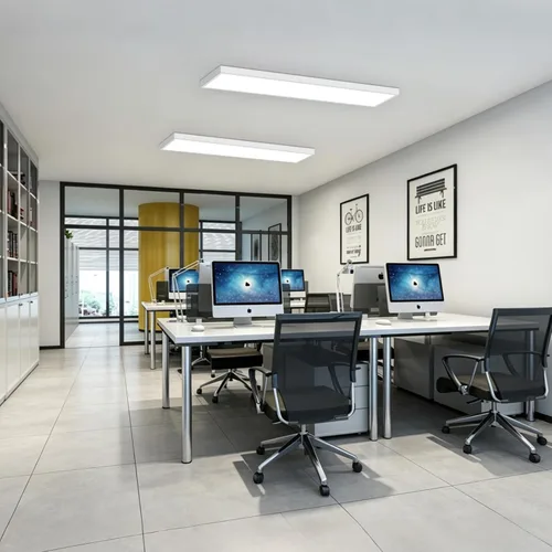 Vista 7 de Kit de montaje en superficie de 1 x 4 para panel plano LED, marco de techo de aluminio para 12 x 48 x 3.13 pulgadas, bueno para panel iluminado