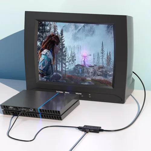Vista 7 de Convertidor HDMI a S-Video/RCA, HDMI 1080P a Svideo compuesto AV + R/L convertidor de audio compatible con DVD/PS3/PS4/TV Stick